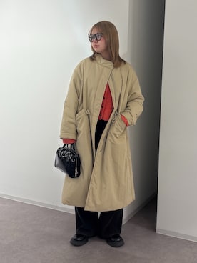 「FREE'S MART（フリーズマート）のアイテム（その他アウター）」を使った、nanakaさん（レディース・158cm）の冬コーディネート