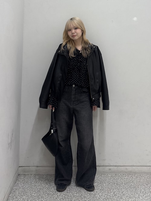 3サイズ展開XS-L】サイドパネルヴィンテージライクワイドデニム【低