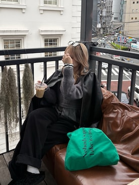 「FREE'S MART（フリーズマート）のアイテム（ブルゾン）」を使った、nanakaさん（レディース・158cm）の冬コーディネート