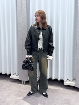 「FREE'S MART（フリーズマート）のアイテム（ブルゾン）」を使った、nanakaさん（レディース・158cm）の冬コーディネート