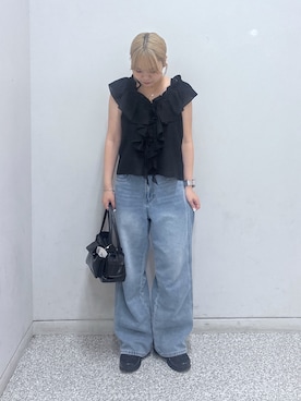 「FREE'S MART（フリーズマート）のアイテム」を使った、nanakaさん（骨格ストレート・レディース・158cm）の夏コーディネート