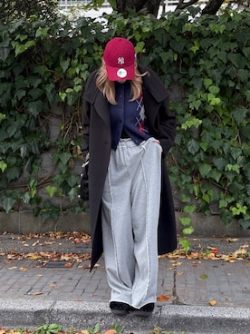 「アイテム（ステンカラーコート）」を使った、nanakaさん（骨格ストレート・レディース・158cm）の秋コーディネート