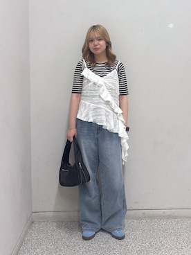 「FREE'S MART（フリーズマート）のアイテム」を使った、nanakaさん（骨格ストレート・レディース・158cm）の夏コーディネート