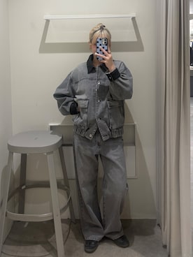 「FREE'S MART（フリーズマート）のアイテム（ジャケット/アウター）」を使った、nanakaさん（レディース・158cm）の春コーディネート