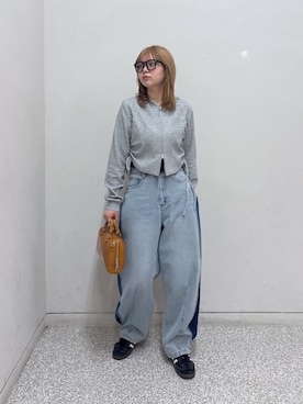 「FREE'S MART（フリーズマート）のアイテム（パーカー）」を使った、nanakaさん（レディース・158cm）の春コーディネート