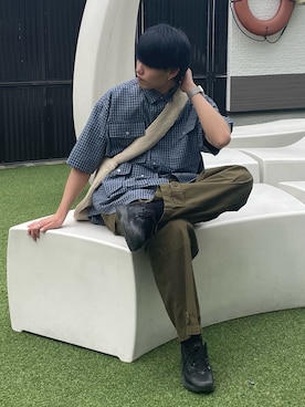 「CPCM」｜「アイテム（ショルダーバッグ）」を使った、KOTAさん（メンズ・175cm）の春コーディネート