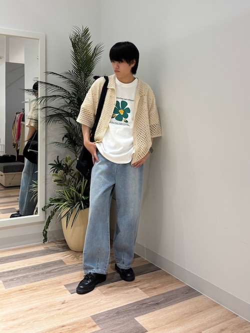 セール】フロントフラワー刺繍T（Tシャツ/カットソー）｜CPCM