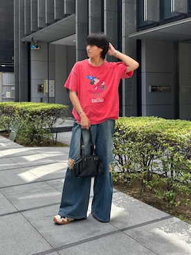 「アイテム（ボストンバッグ）」を使った、KOTAさん（メンズ・175cm・20代）の夏コーディネート