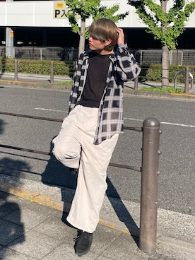 「CPCM」｜「アイテム（カーゴパンツ）」を使った、KOTAさん（メンズ・175cm）の春コーディネート