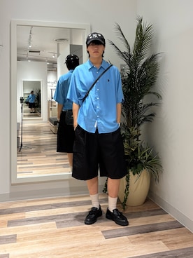 「CPCM（シーピーシーエム）のアイテム（パンツ）」を使った、KOTAさん（メンズ・175cm）の夏コーディネート