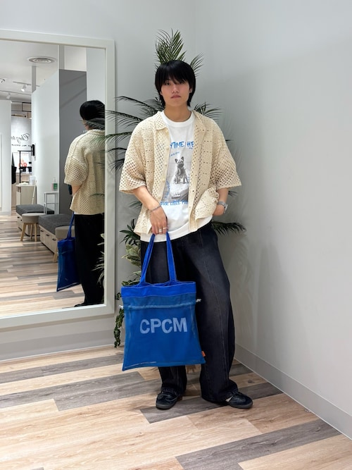 セール】センターシームカーブデニムパンツ（デニムパンツ