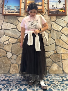 「アイテム（スカート）」を使った、kamachanさん（レディース・156cm）の秋コーディネート