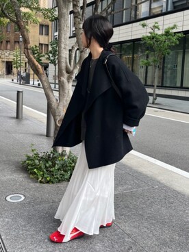 「PUMA」｜「アイテム（その他アウター）」を使った、honoka ୨୧さん（レディース・166cm）の秋コーディネート