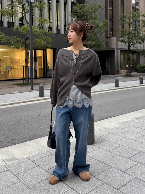 セール】フロントジップニット（ニット/セーター）｜DouDou（ドゥドゥ