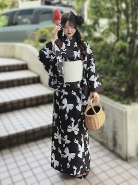 one after another NICE CLAUPの浴衣を使った人気ファッション