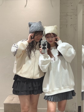 「OLIVE des OLIVE（オリーブデオリーブ）のアイテム（ブルゾン）」を使った、Sakuraさん（レディース・152cm）の秋コーディネート