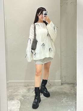 「韓国コーデ」｜「アイテム（その他シューズ）」を使った、Sakuraさん（レディース・152cm）の秋コーディネート