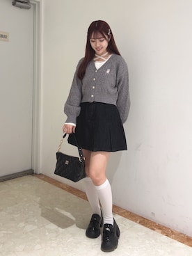 「アイテム（スカート）」を使った、Sakuraさん（レディース・152cm）の秋コーディネート