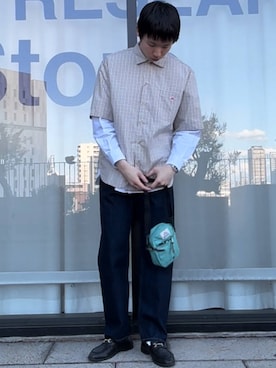「DANTON」｜mrta7120さん（メンズ・180cm）の春コーディネート