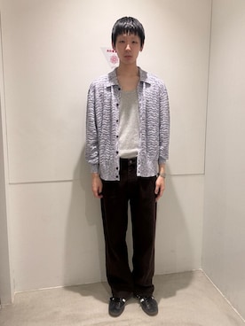「アイテム（カーディガン/ボレロ）」を使った、shuyaさん（メンズ・180cm）の夏コーディネート