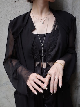 「アイテム（チャーム）」を使った、mika  matsuzonoさん（レディース・154cm）の秋コーディネート