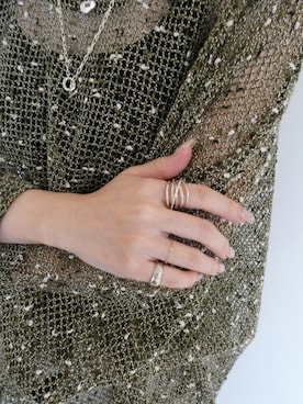 「アイテム（リング）」を使った、mika  matsuzonoさん（レディース・154cm）の夏コーディネート