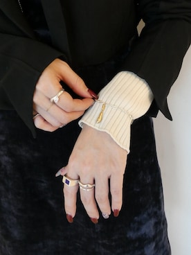 「アイテム（チャーム）」を使った、mika  matsuzonoさん（レディース・154cm）の秋コーディネート