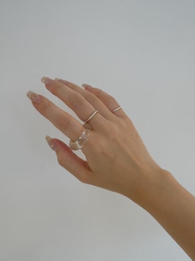 「アイテム（リング）」を使った、mika  matsuzonoさん（レディース・154cm）の夏コーディネート