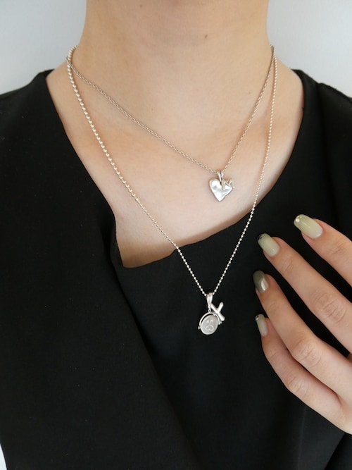 TEN. ネックレス SILVER925 ハートシルフィウムネックレス「長さ調整