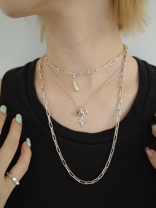 SILVER925 フィガロチェーンネックレス 38cm（ネックレス）｜TEN