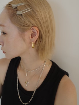 「アイテム（チャーム）」を使った、mika  matsuzonoさん（レディース・154cm）の夏コーディネート