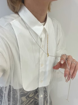 「ラリエット」｜mika  matsuzonoさん（レディース・154cm）の春コーディネート