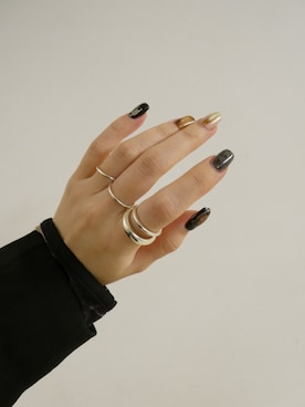 「アイテム（リング）」を使った、mika  matsuzonoさん（レディース・154cm）の秋コーディネート