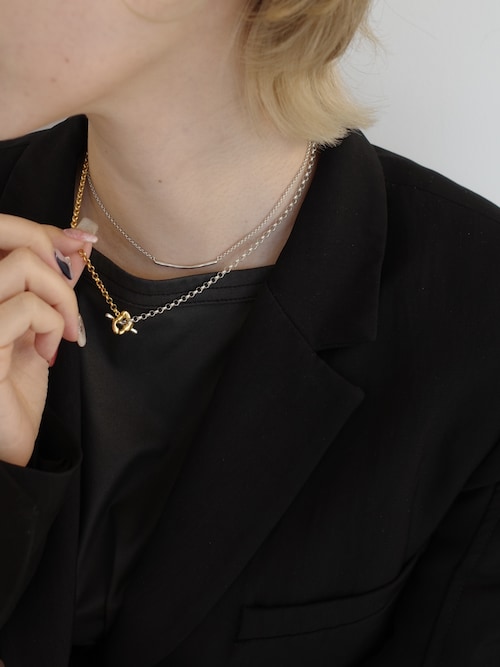 SILVER925 18KGP バブルラリエット（ネックレス）｜TEN.（テン）の