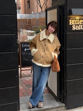 「GENERAL IDEA（ジェネラルアイデア）のアイテム」を使った、GENERAL IDEAさん（レディース・173cm）の冬コーディネート