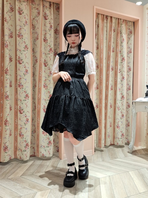 axes femme POETIQUE 帽子 ベレー帽 チャイナ釦サマーベレー