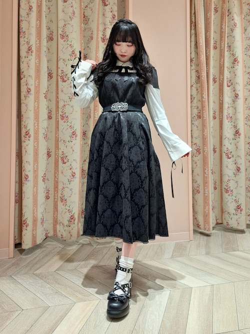 axes femme POETIQUE シフォンリボンキャミワンピース 黒 シフォンリボンキャミワンピース | レディース服・レディース