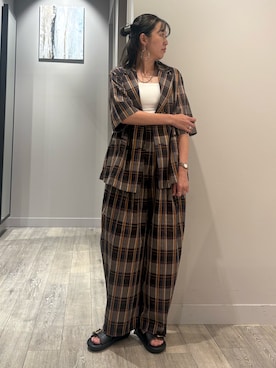 「NOMINE（ノミネ）のアイテム」を使った、yoshiさん（レディース・166cm）の夏コーディネート