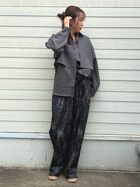 「NOMINE（ノミネ）のアイテム」を使った、yoshiさん（レディース・166cm）の秋コーディネート