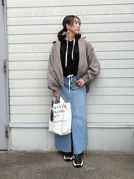 「NOMINE（ノミネ）のアイテム」を使った、yoshiさん（レディース・166cm）の冬コーディネート