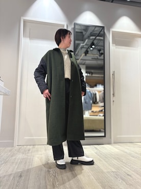 「NOMINE（ノミネ）のアイテム（ジャケット/アウター）」を使った、yoshidaさん（レディース・166cm）の冬コーディネート