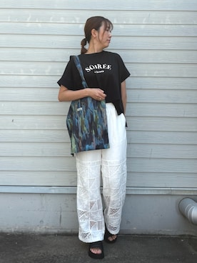 「NOMINE（ノミネ）のアイテム」を使った、yoshiさん（レディース・166cm）の夏コーディネート
