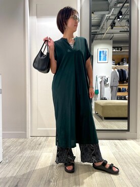 「abahouse mavie（アバハウスマヴィ）のアイテム（シューズ）」を使った、yoshiさん（レディース・166cm）の夏コーディネート