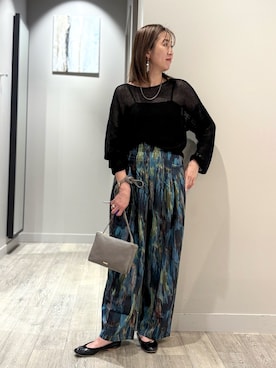 「シアーニット」｜yoshiさん（レディース・166cm）の春コーディネート