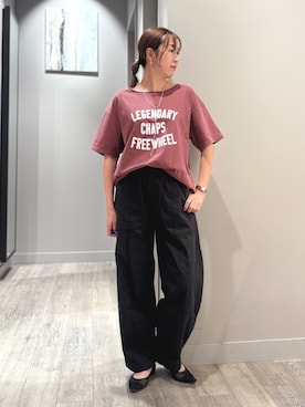 「カーブパンツ」｜yoshiさん（レディース・166cm）の夏コーディネート