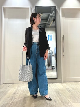 「NOMINE（ノミネ）のアイテム（ジャケット/アウター）」を使った、yoshidaさん（レディース・166cm）の春コーディネート