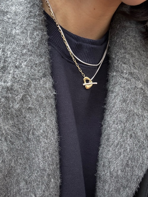 TEN. ネックレス SILVER 18KGP ポウムラリエット レディース メンズ