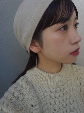 「アイテム（ピアス（両耳用））」を使った、ioriさん（レディース・155cm）の秋コーディネート