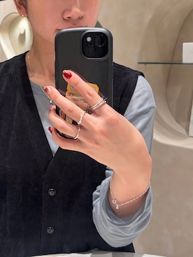 「アイテム（リング）」を使った、ioriさん（レディース・155cm）の秋コーディネート