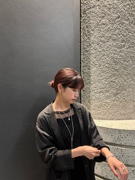 「アイテム（ブレスレット）」を使った、ioriさん（レディース・155cm）の秋コーディネート